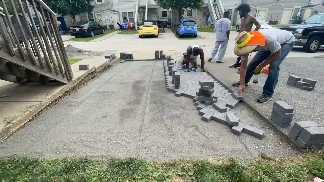 EAS Landscaping - Herringbone Pavers in South Philly