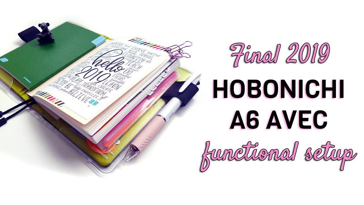 FINAL Hobonichi A6 Avec 2019 Setup - my MOST FUNCTIONAL planner yet!