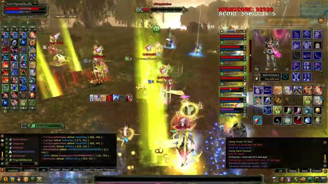 Felis / Quicknes vs Anatolians -#knightonlinepk #knightonline