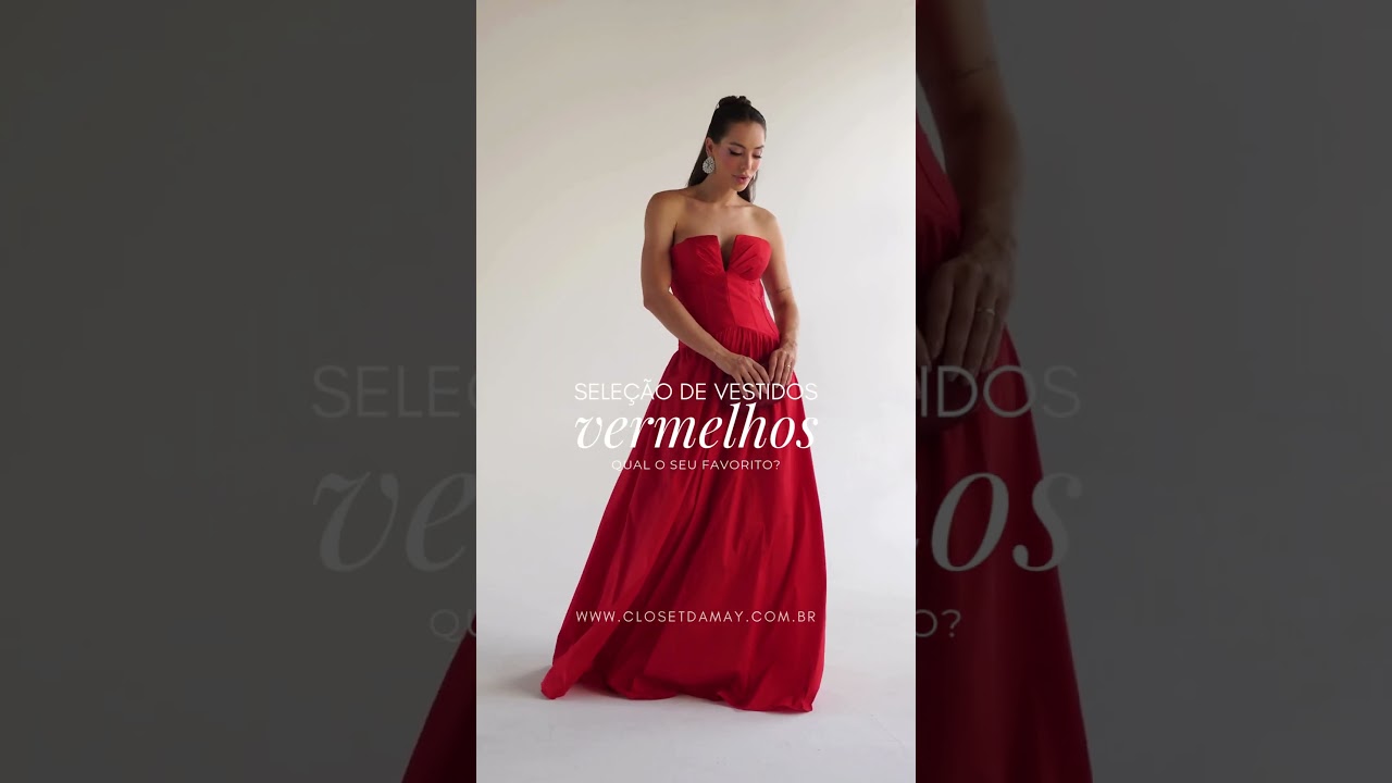 Vestidos de Festa Vermelho #vestidosvermelhos #vestidosdefesta #madrinhas #maedanoiva  #vestidolongo