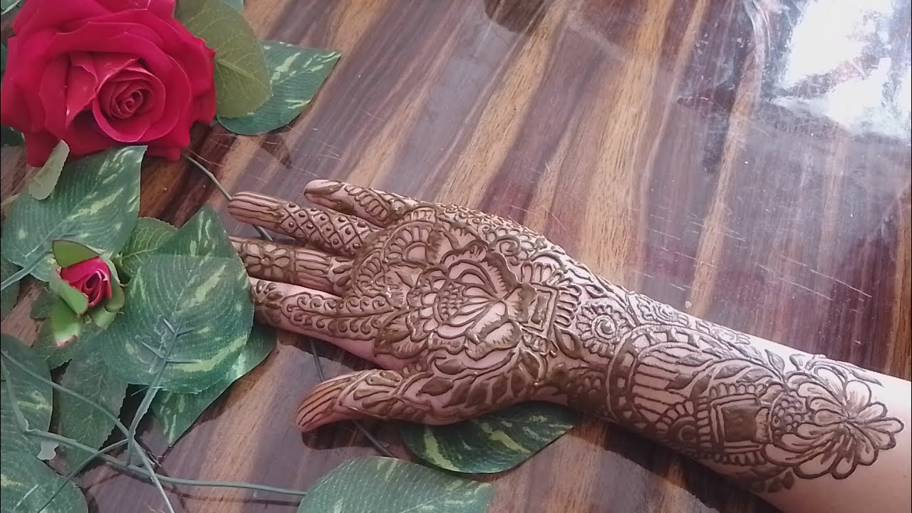 Bridal front hand mehndi design!! Full hand mehndi design!!