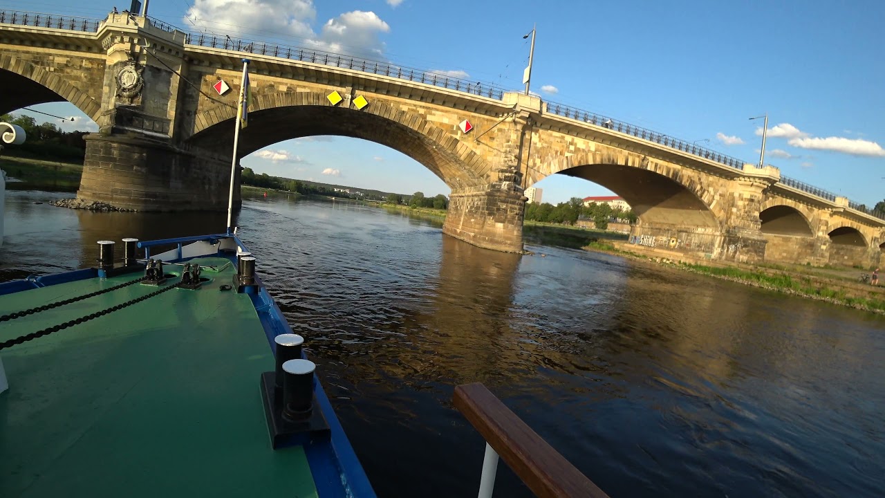 Dresden Paddle Steamer Vessel Elbe Evening Trip August 2019
