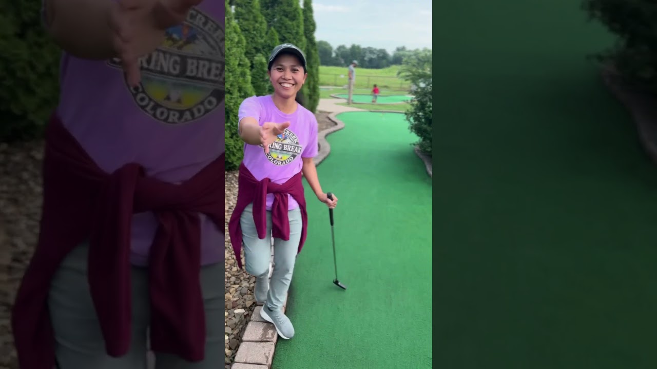 Minigolf #bondingtime #couple #youtubeshorts