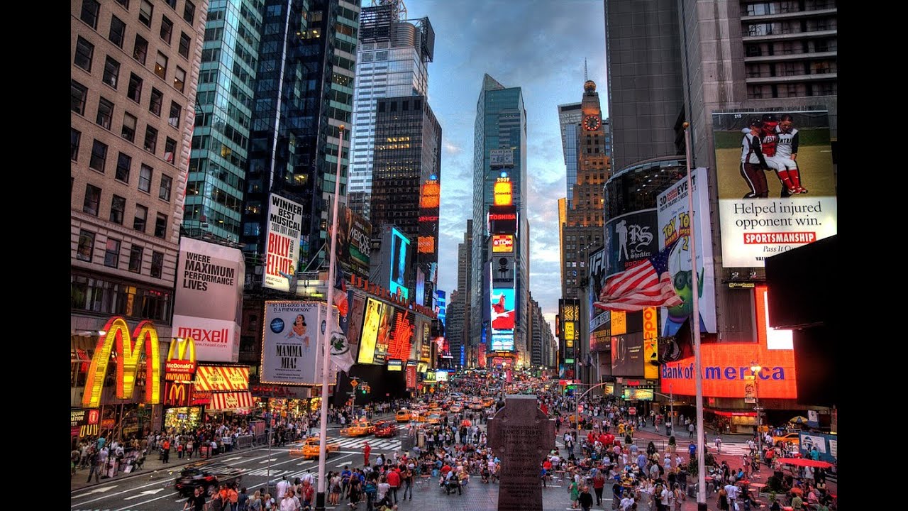 New York, Central Manhattan & Times Square, 4K