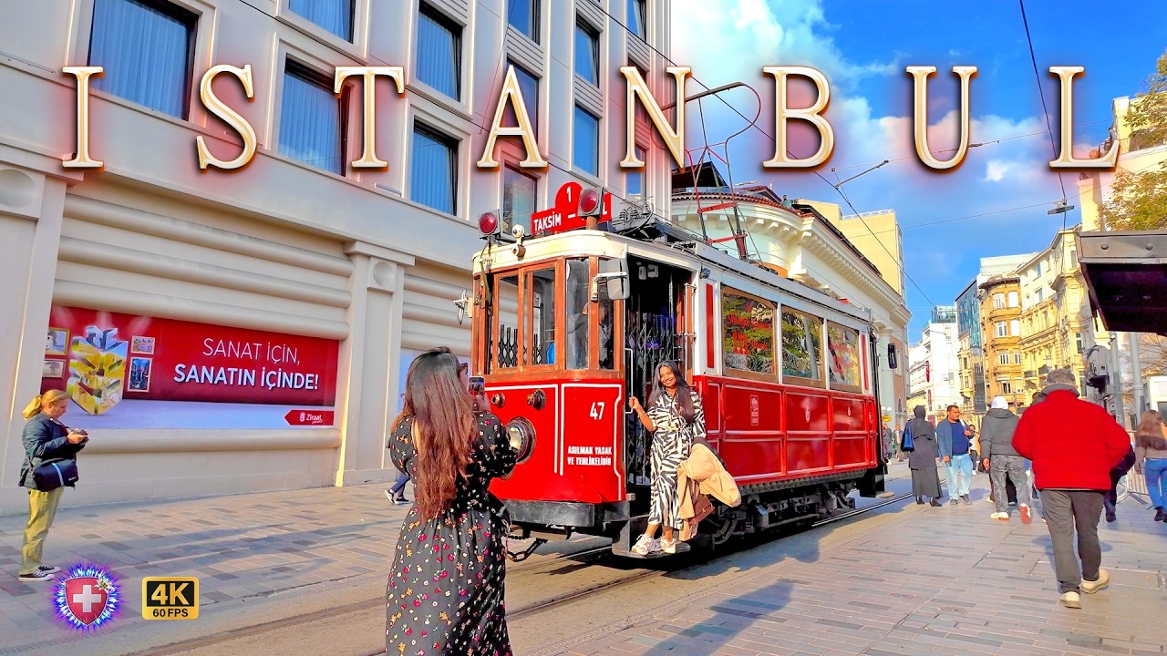 ISTANBUL TÜRKIYE ✨ Magic unique charm of City 4K Istiklal Avenue * Taksim Square * Galata area