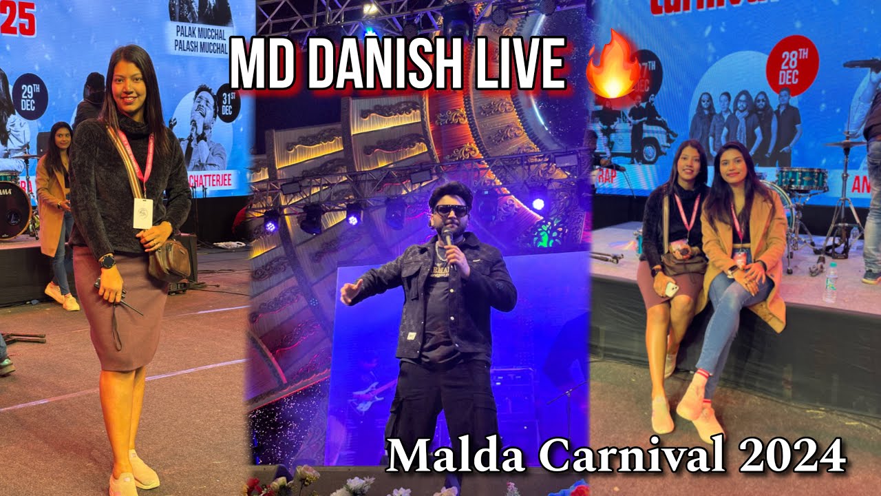 Md Danish Live at Malda Carnival 2024 first dat 😍 Christmas Celebration in Malda 🎄