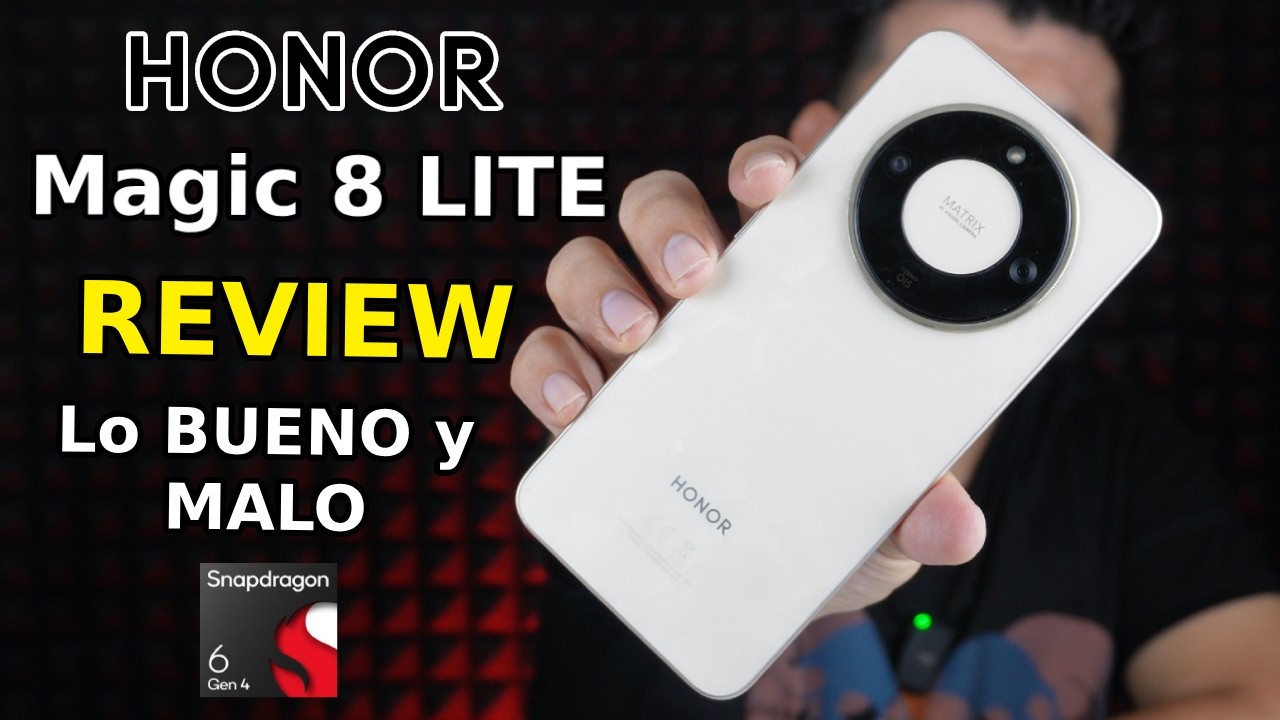 HONOR Magic 8 LITE: REVIEW del teléfono INDESTRUCTIBLE con 8300 mAh y Snapdragon 6 Gen4