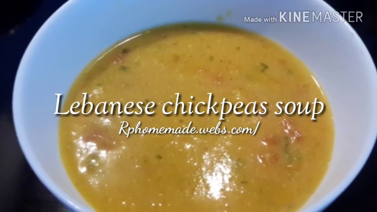 Lebanese chickpeas soup