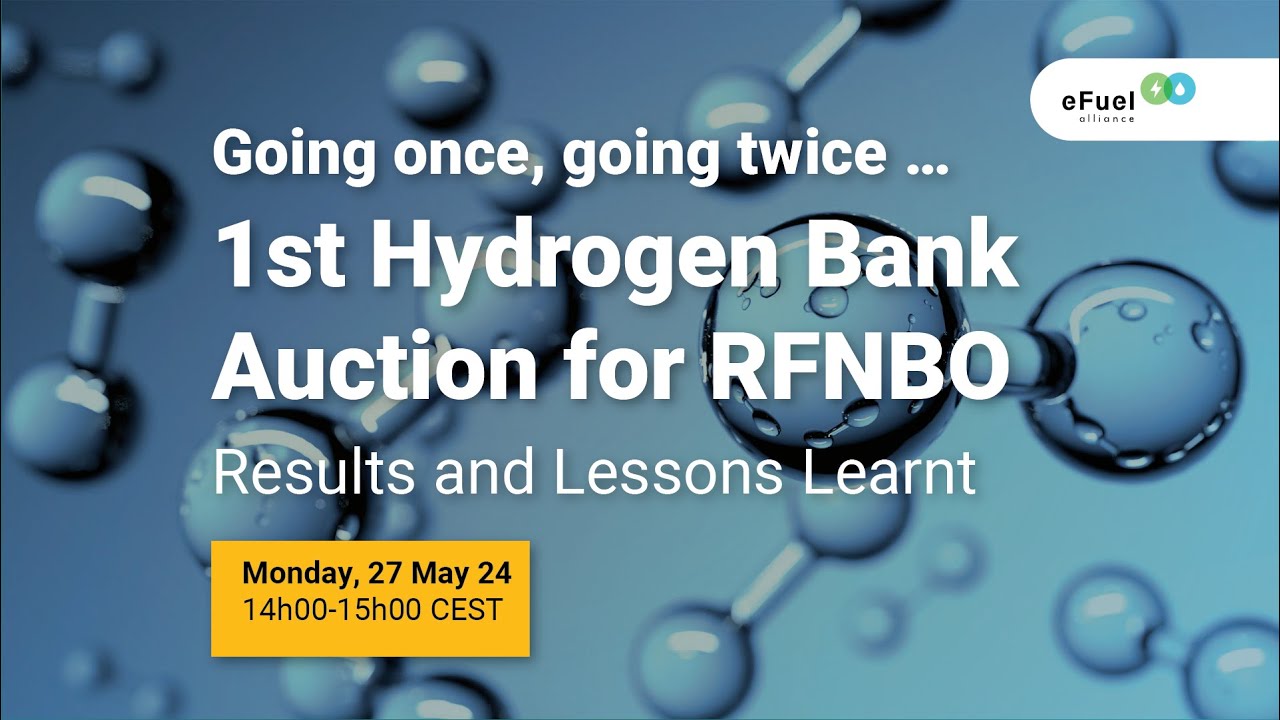 Going once, going twice - 1st Hydrogen Bank Auction for RFNBO – Results and Lessons Learnt