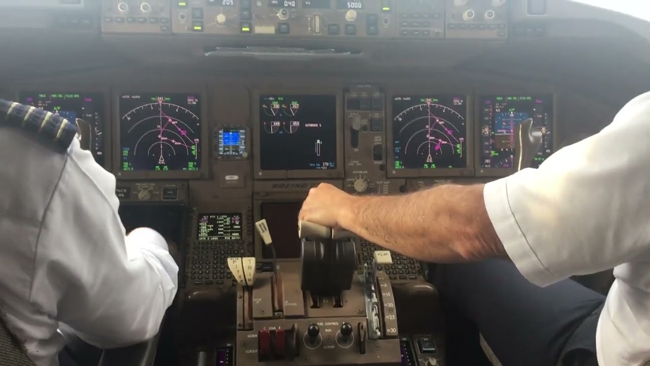 777 Cockpit view with audio VHHH-RJGG Hong Kong To Nagoya Japan.