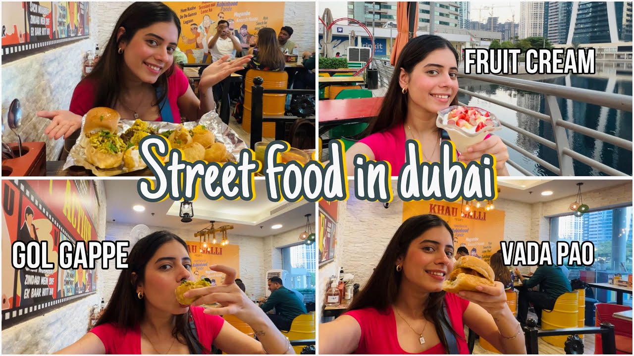 100 dhirams STREET FOOD CHALLENGE IN DUBAI 🍽️ | KAJAL CHOUDHARY