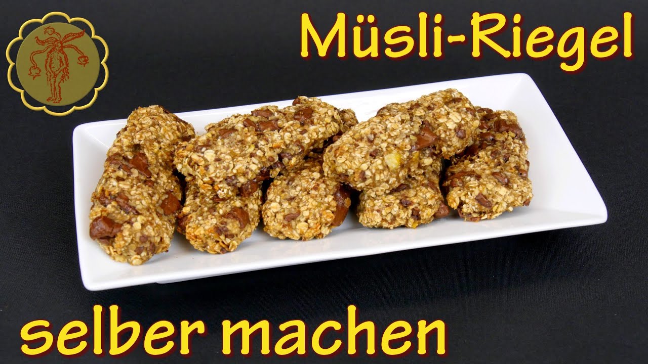 Bananen-Müsliriegel mit nur 3 Zutaten - selber machen