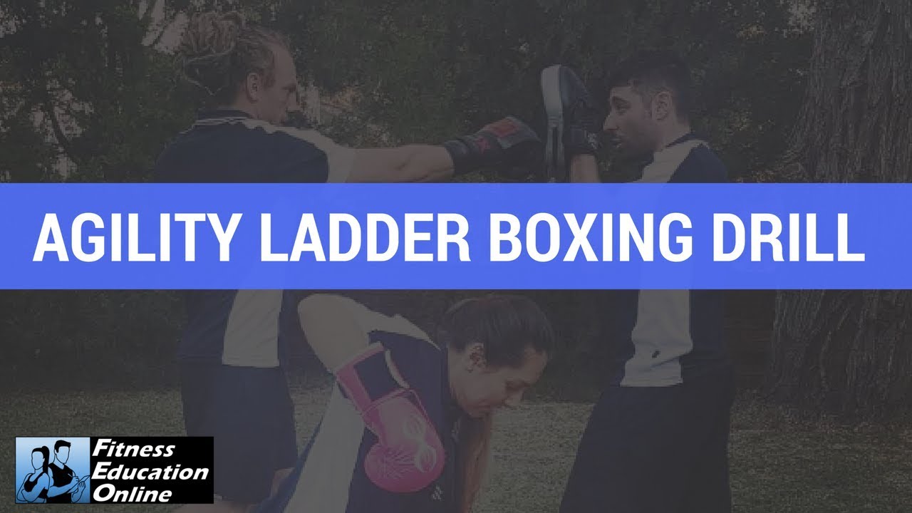 Boxing  Workout  for  Bootcamp:  Agility Ladder Boxing Drill