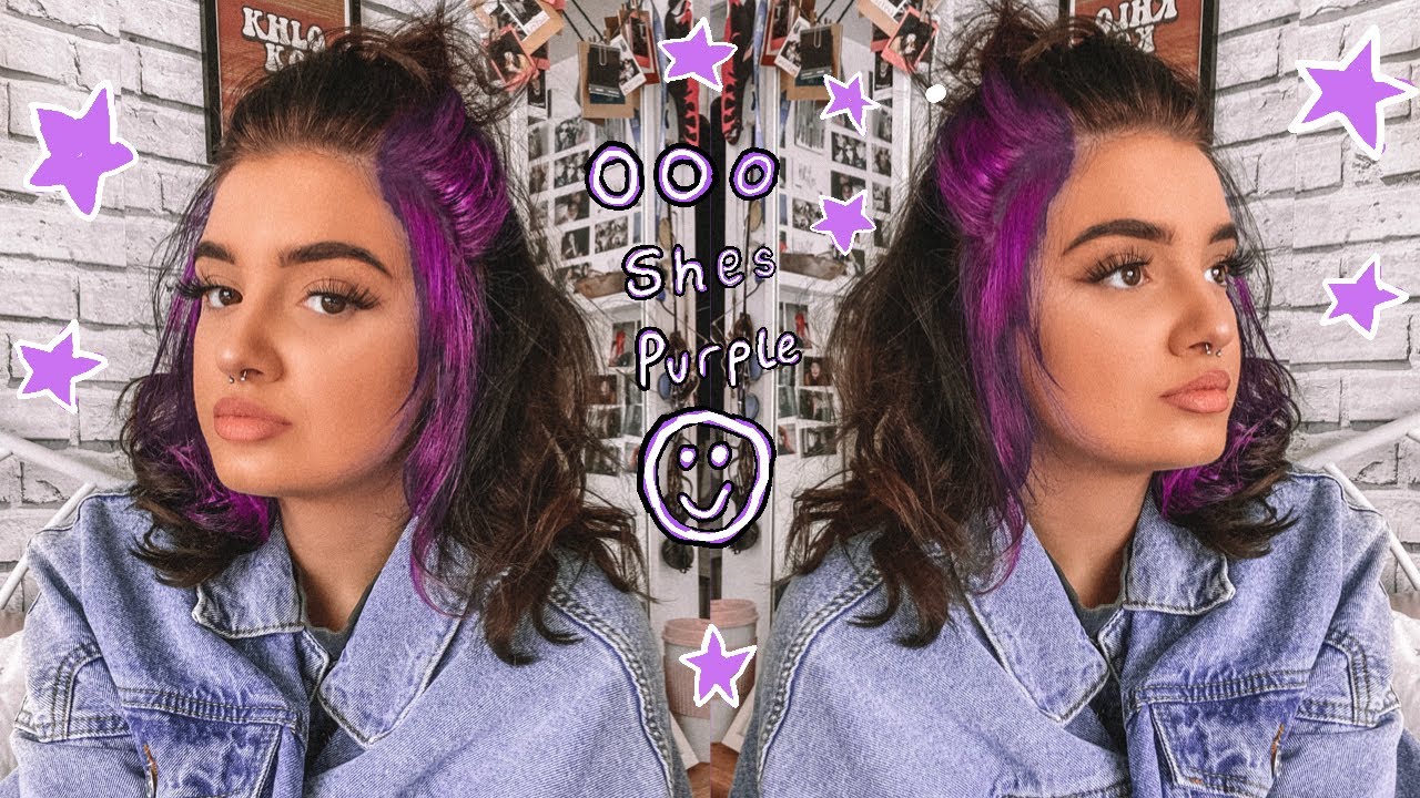 Dying My Hair PURPLE At Home!