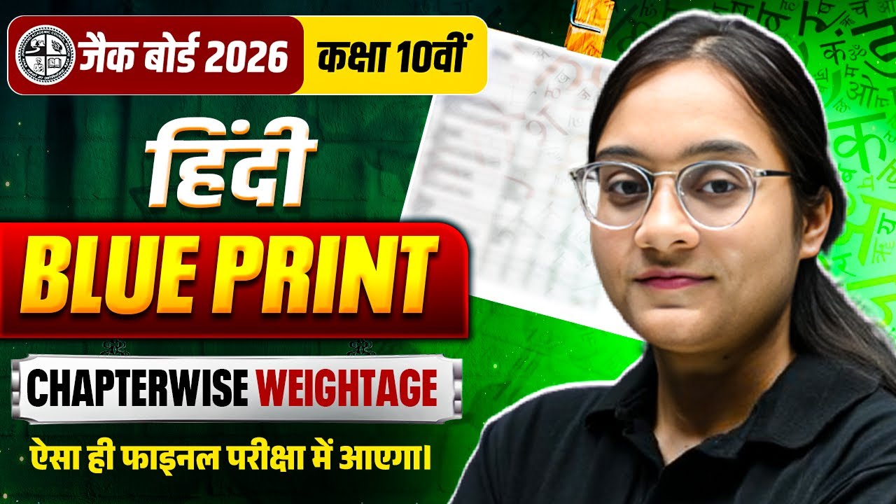 JAC Board Class 10th Hindi Marking Scheme (Blueprint) 2026 | JAC Board 10th Hindi Blueprint 2026