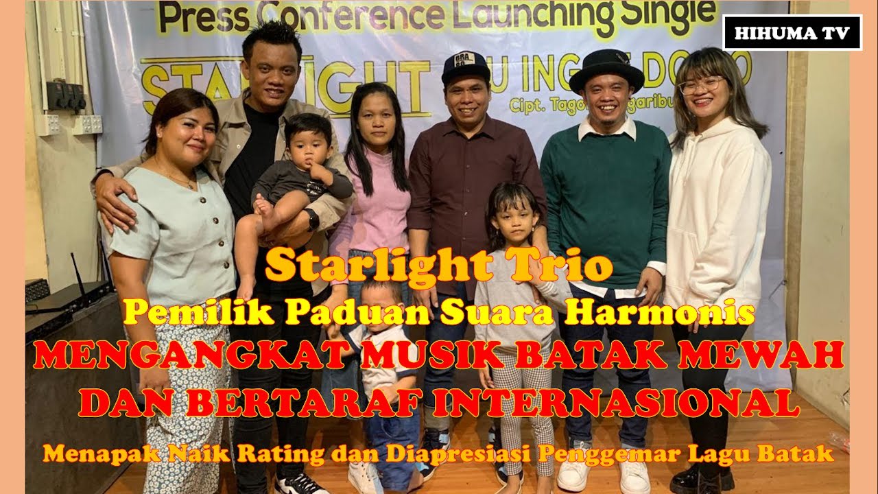 STARLIGHT TRIO MENGANGKAT MUSIK BATAK MEWAH DAN BERTARAF INTERNASIONAL