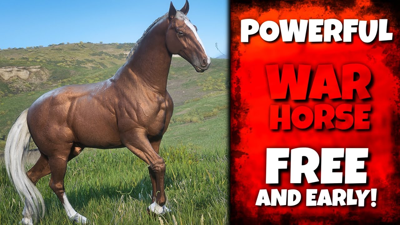 Underrated but POWERFUL War Horse EARLY in RDR2! (Flaxen Chestnut Hungarian Halfbred Location)