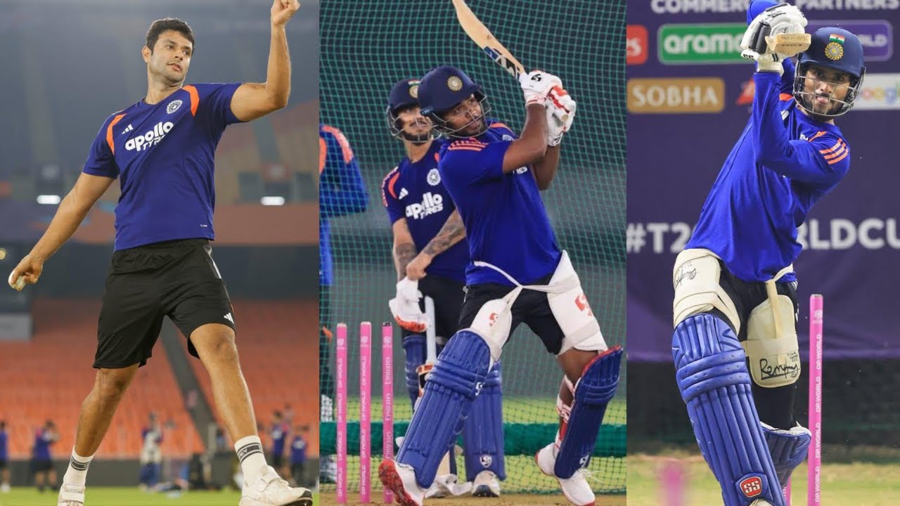 Sanju Samson, Tilak, Shivam and India's practice session in chennai for IND vs ZIM Super 8 match
