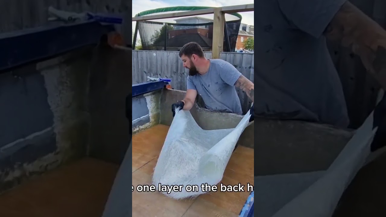 Fibreglassing the floor of the Wilson Flyer #fishing #boatrenovation #fishingboat #diy