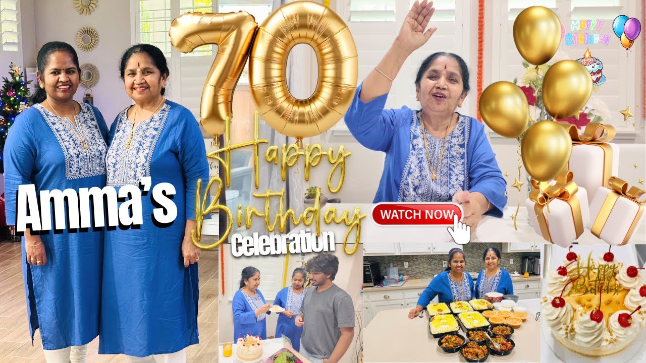 Amma's Special 70th Birthday Celebration  🎂 Sainthavi's Vlog