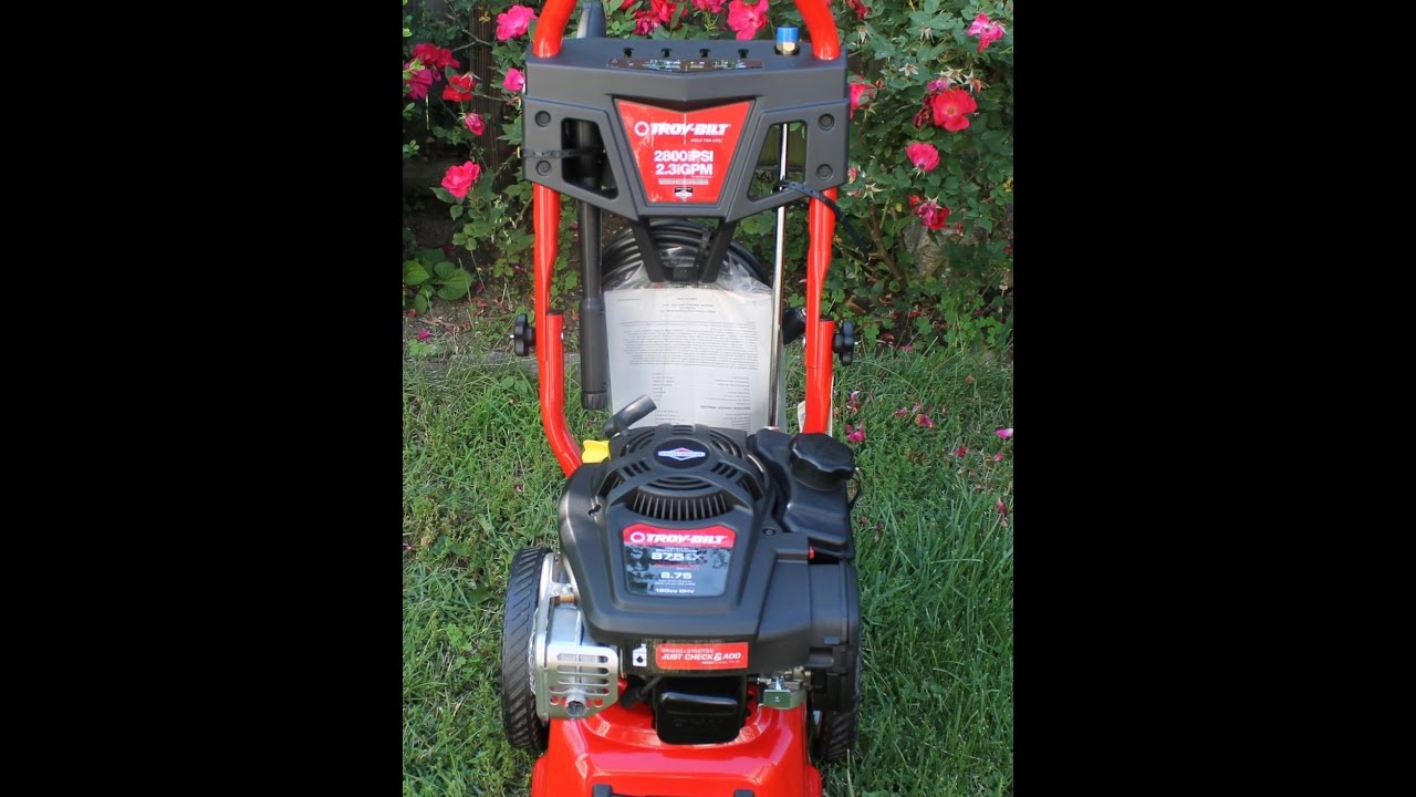 Troy-Bilt 2800-PSI 2.3 Gallons-Gpm Cold Water Gas Pressure Washer Carb Compliant Review
