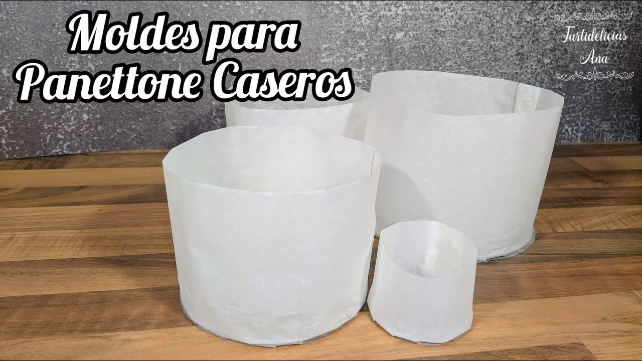 Como hacer MOLDE PARA PANETTONE CASERO | MOLDE PARA PAN DULCE!