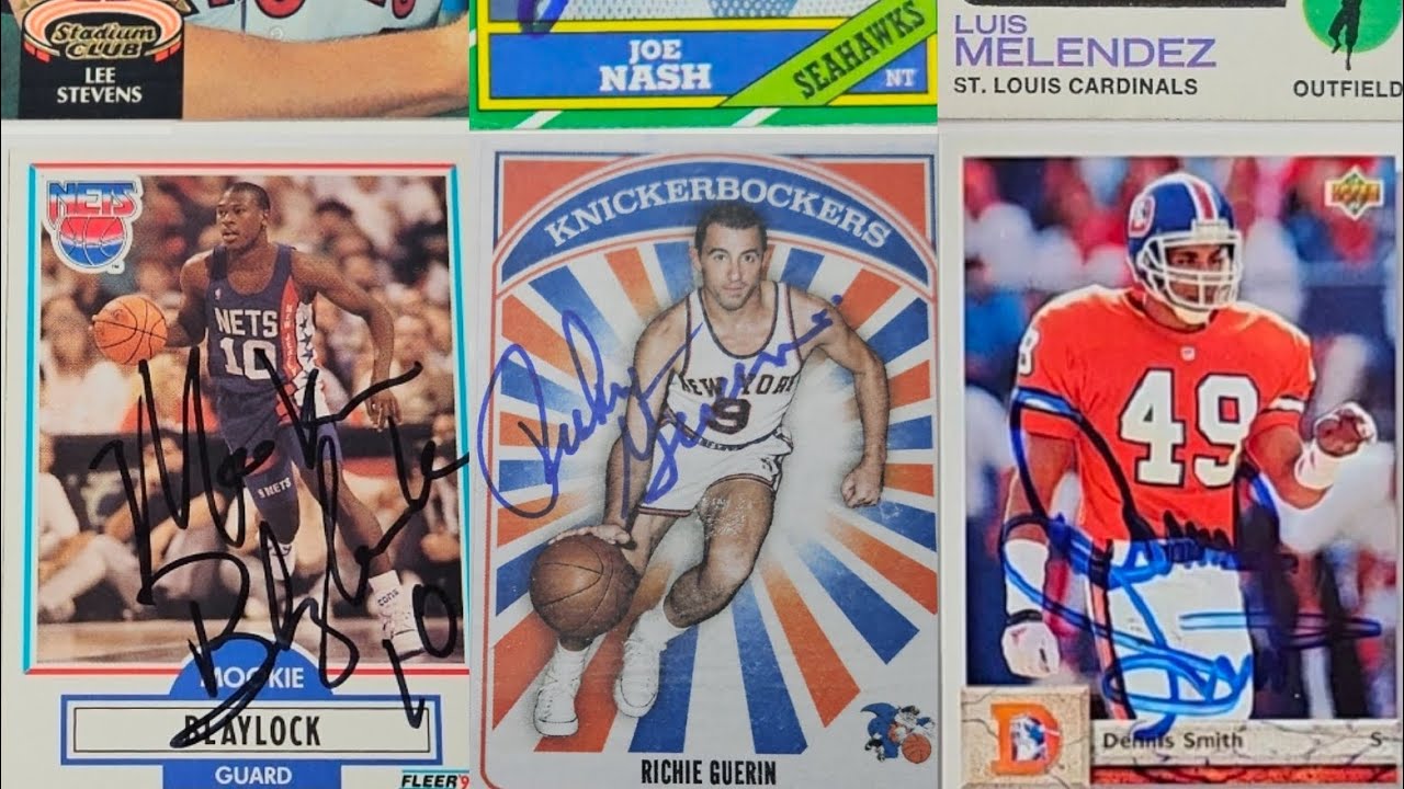 My TTM Autograph Haul #143 - 17 Returns (Mookie Blaylock, Richie Guerin, Dennis Smith & more)