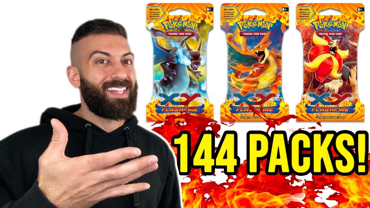 MASSIVE  POKEMON CARDS OPENING Of 144 BOOSTER PACKS! / FlashFire Charizard Hunt!