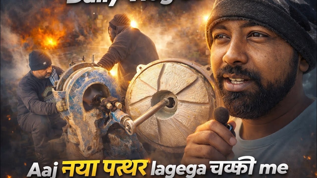 Day36/365days|आज नया पत्थर लगेगा चक्की में|#dailyvlog #thevlogerbros #viral 