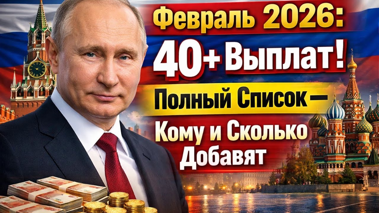 Февраль 2026: Автоматическое Повышение 40+ Выплат! Полный Список — Кому и Сколько Добавят