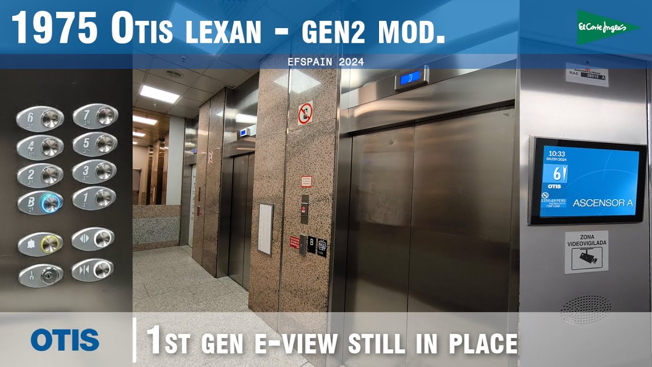1975 OTIS Lexan (gen2 mod.) @ El Corte Inglés Princesa Ed. 1, Madrid