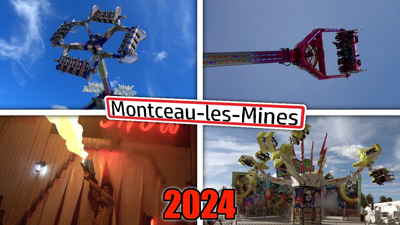 ✔️ Les MEILLEURES attractions de la Fête foraine de Montceau-les-Mines 2024 - 100% ATTRACTIONS