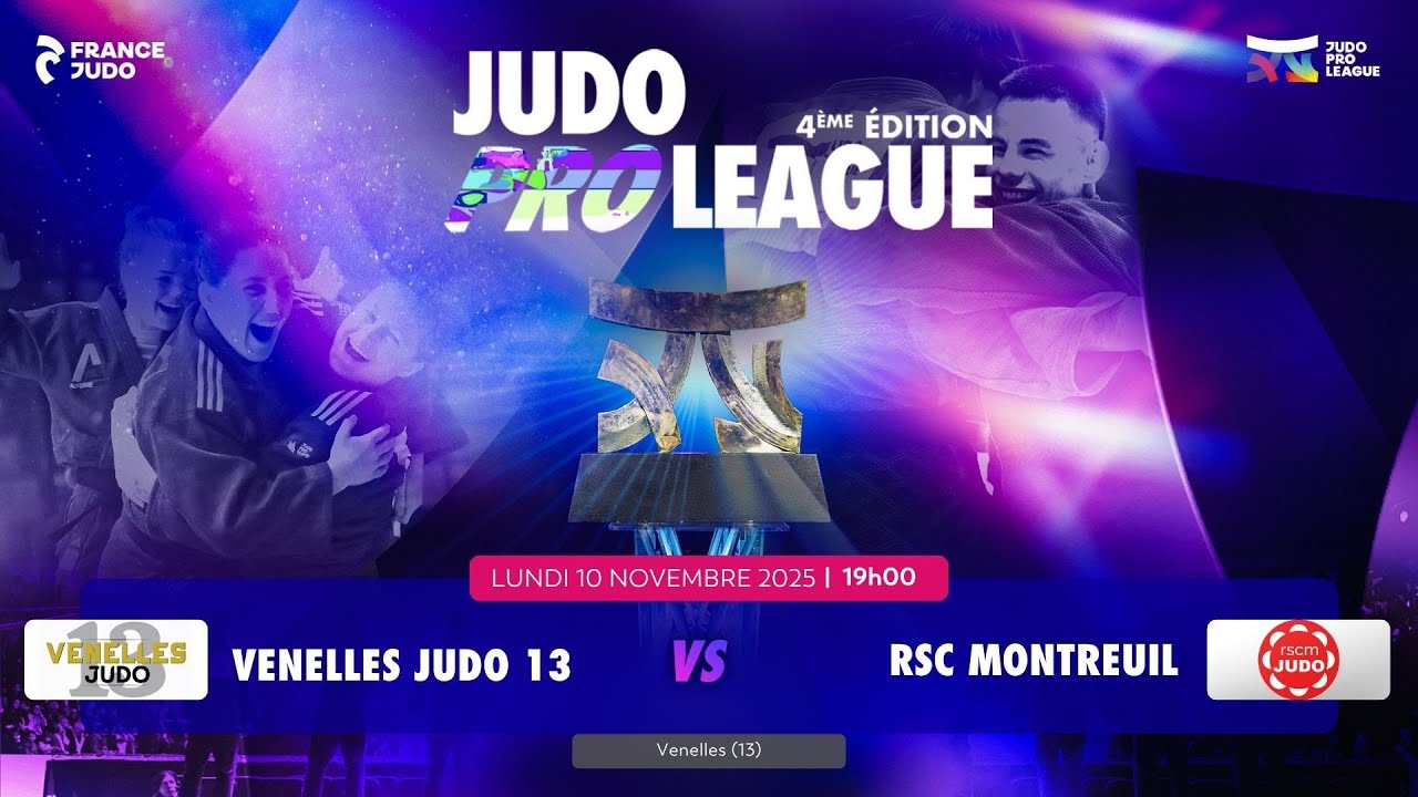 Venelles Judo 13 vs RSC Montreuil | Eliminatoires Judo Pro League 2025-2026 - Saison 4