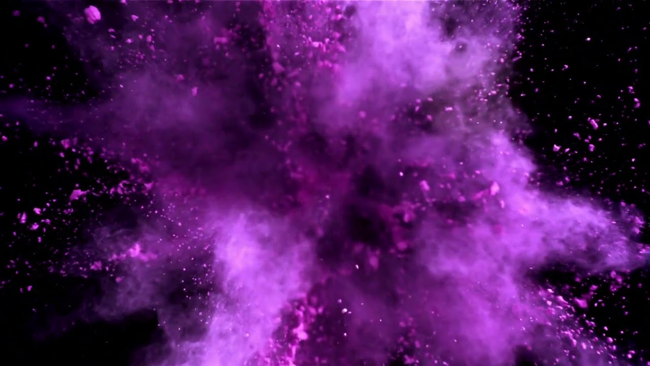 Super Slow Motion Explosion Of Color Powder
