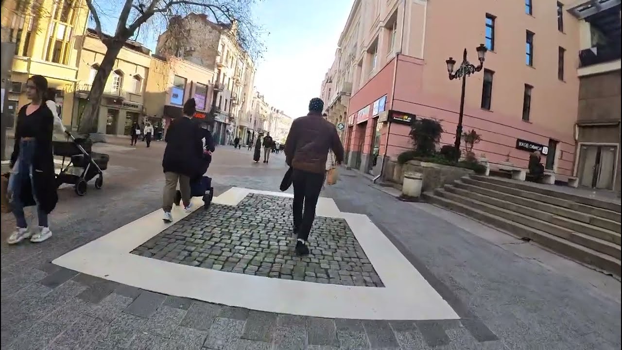Walking tour in PLOVDIV on christmas Sunny Day Relaxing #plovdiv  #christmas #2025 #travel #walking