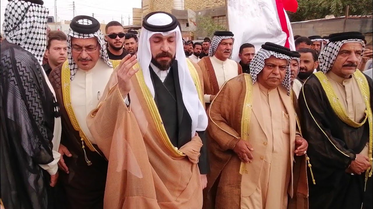 وصول الشيخ ضرغام المالكي ل عمامه ال عبود البومساعد في ذي قار فاتحه المرحوم ابو علي المالكي