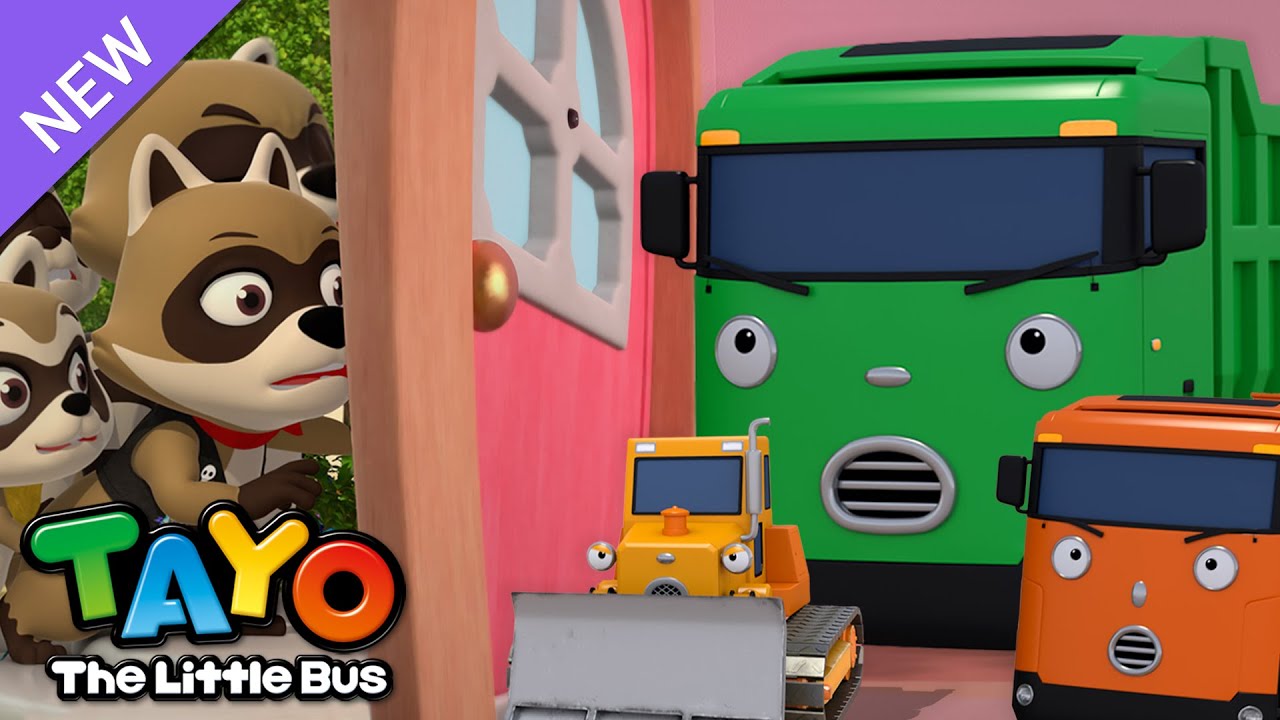 Tuk Tuk! Siapa itu? Rakun VS Kendaraan Berat yang Kuat | Tayo Bahasa Indonesia