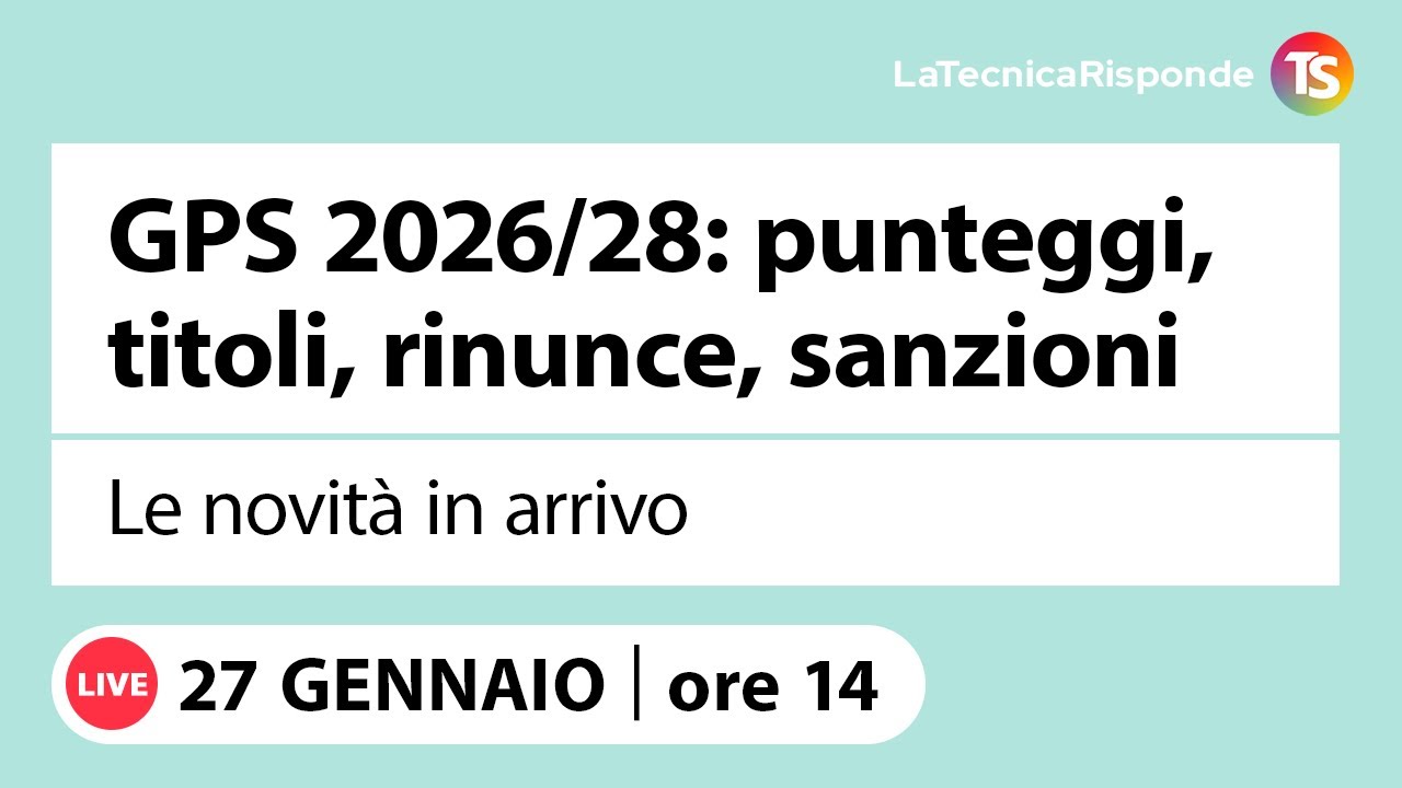 GPS 2026/28: titoli, punteggi, rinunce e sanzioni: le novità in arrivo