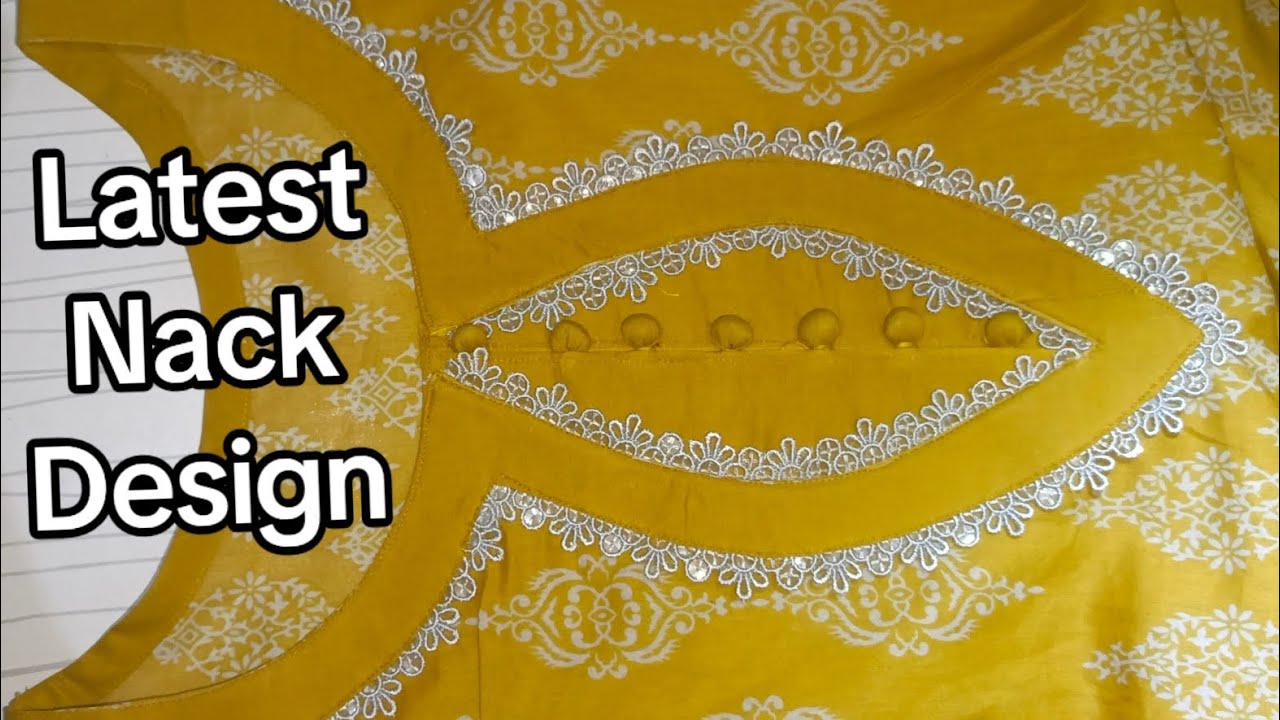 Latest & Beautiful Nack Design Cutting✂️ And Stitching🪡 || Shital Lace Nack Design# Beautiful design