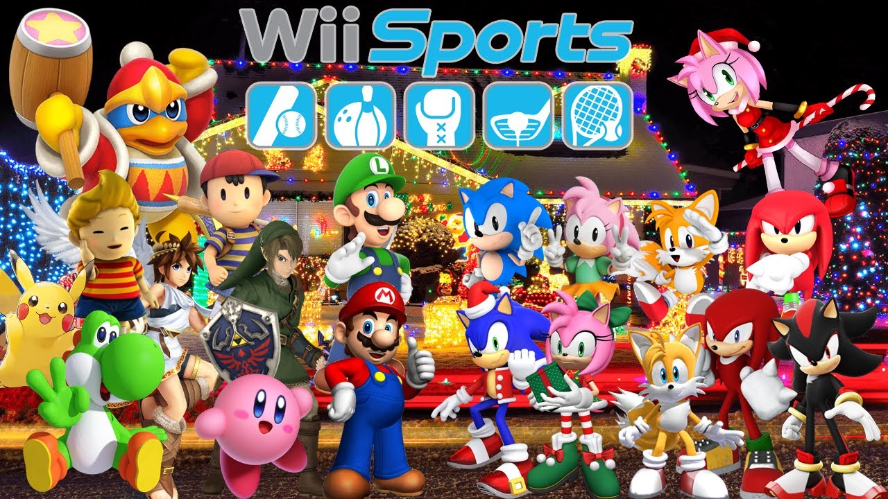 LOS SUPER AMIGOS, LOS SUPER SONICOS, THE LUIGI'S BOYS Y LOS MINI SONICOS JUEGAN - Wii Sports