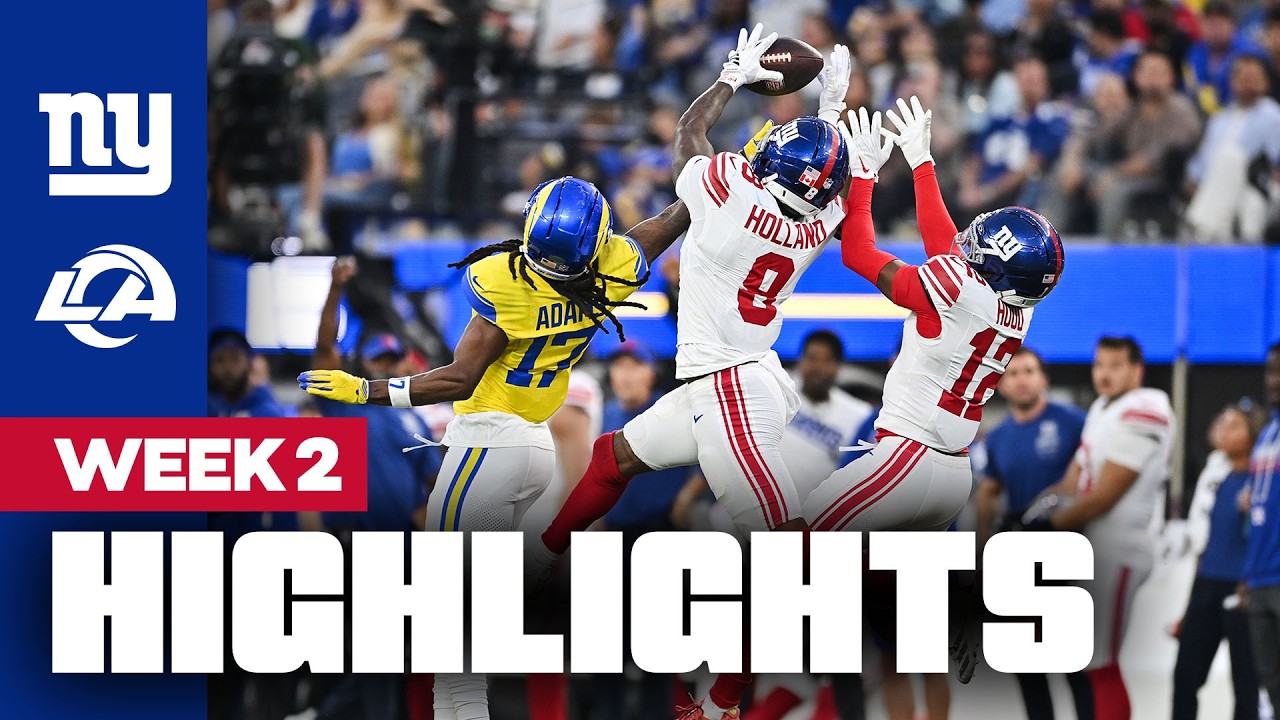 Highlights: Giants vs. Rams | Week 2 Monday Night Football | New York Giants