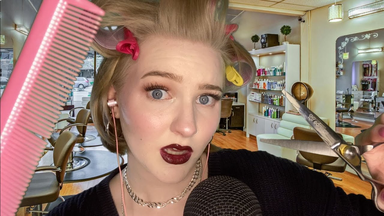 ASMR Дерзкая парикмахерша 💇‍♀️ и сплетница (джерсийский акцент)💅