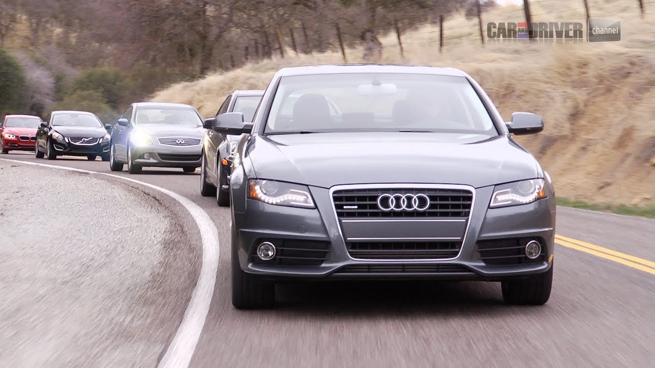 2012 BMW 328i vs Audi A4 2.0T, Infiniti G25, Mercedes-Benz C250 Sport, Volvo S60 T6 AWD