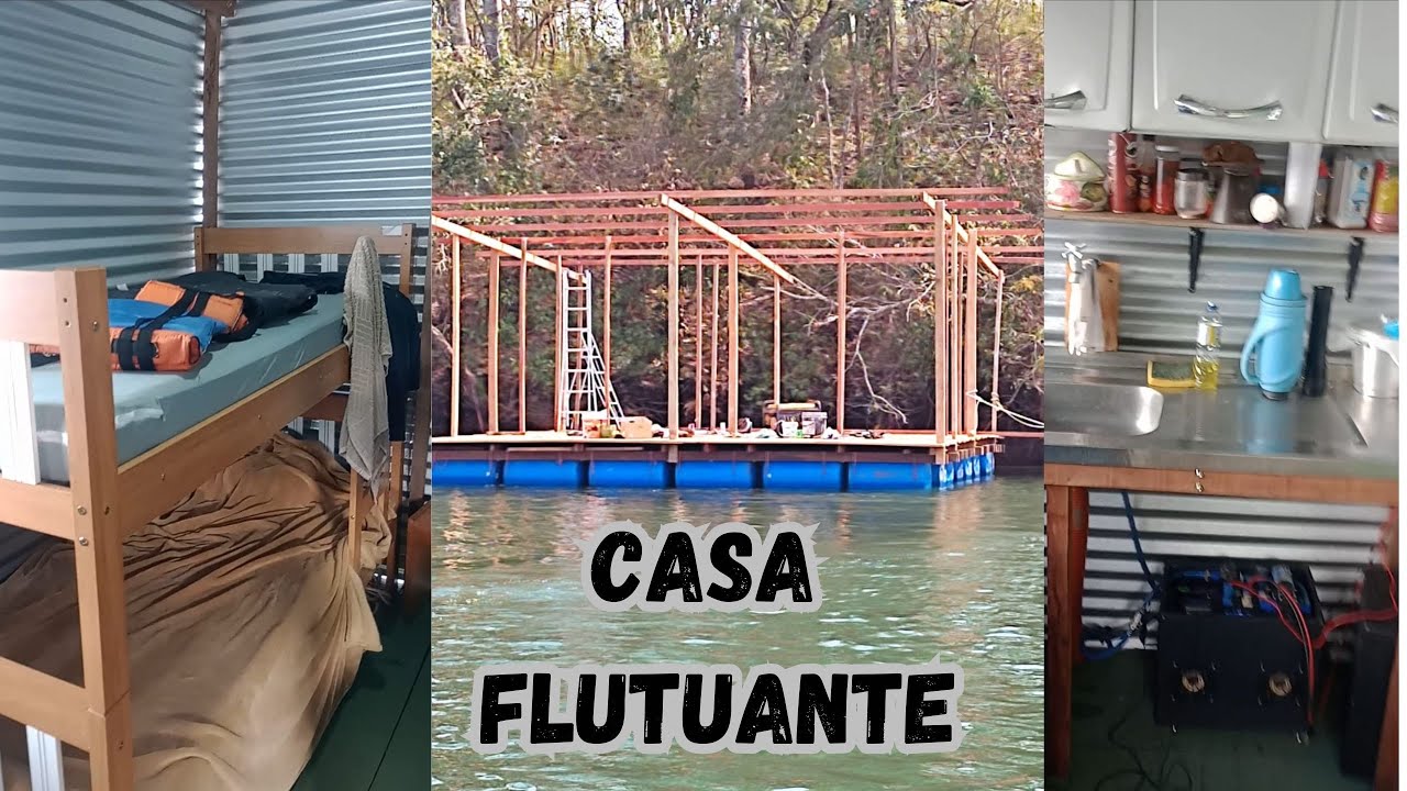 CASA FLUTUANTE / BATELÃO de PESCA... Como ficou