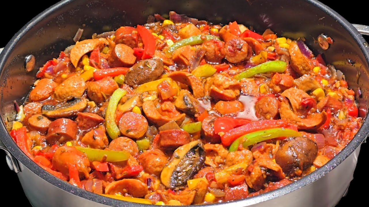 КАК ПРИГОТОВИТЬ ВКУСНЫЙ СОУС/РАГУ С КОЛБАСАМИ