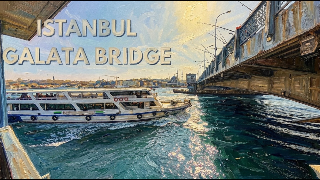 Walking Across Galata Bridge 🇹🇷 | Fishermen, Boats & Istanbul Views | 4K