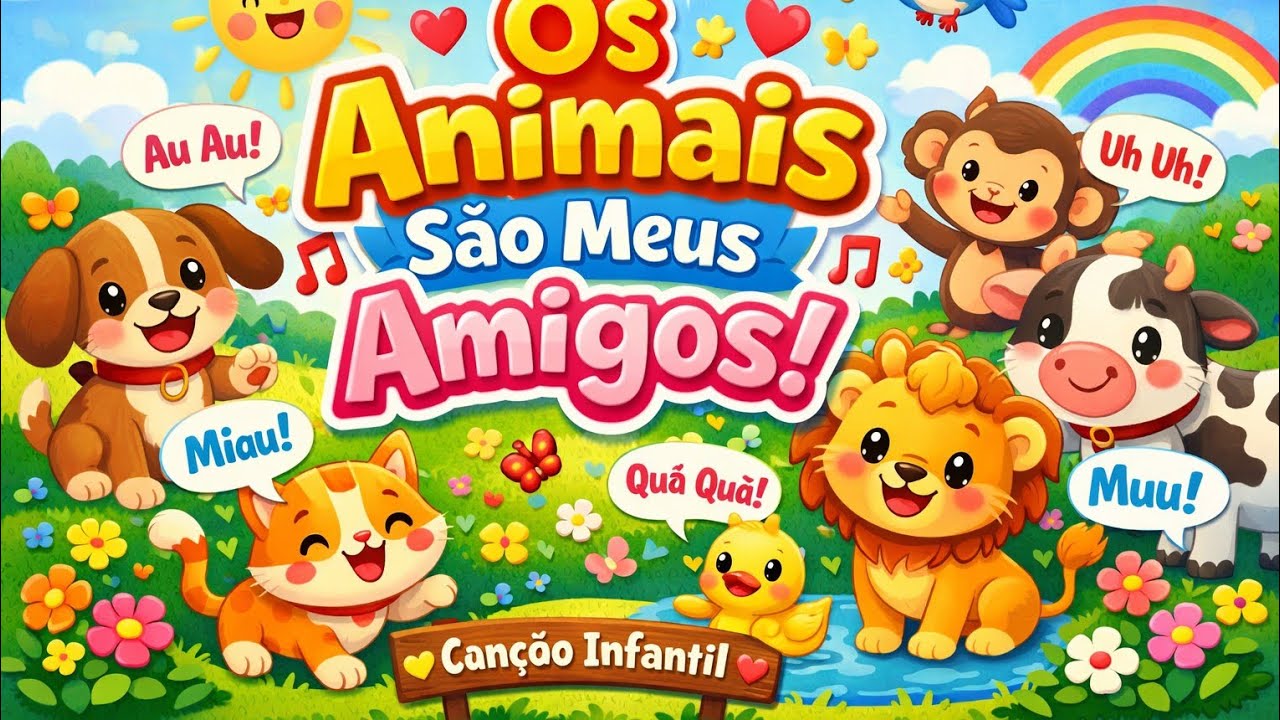 Os Animais São Meus Amigos - Música infantil 