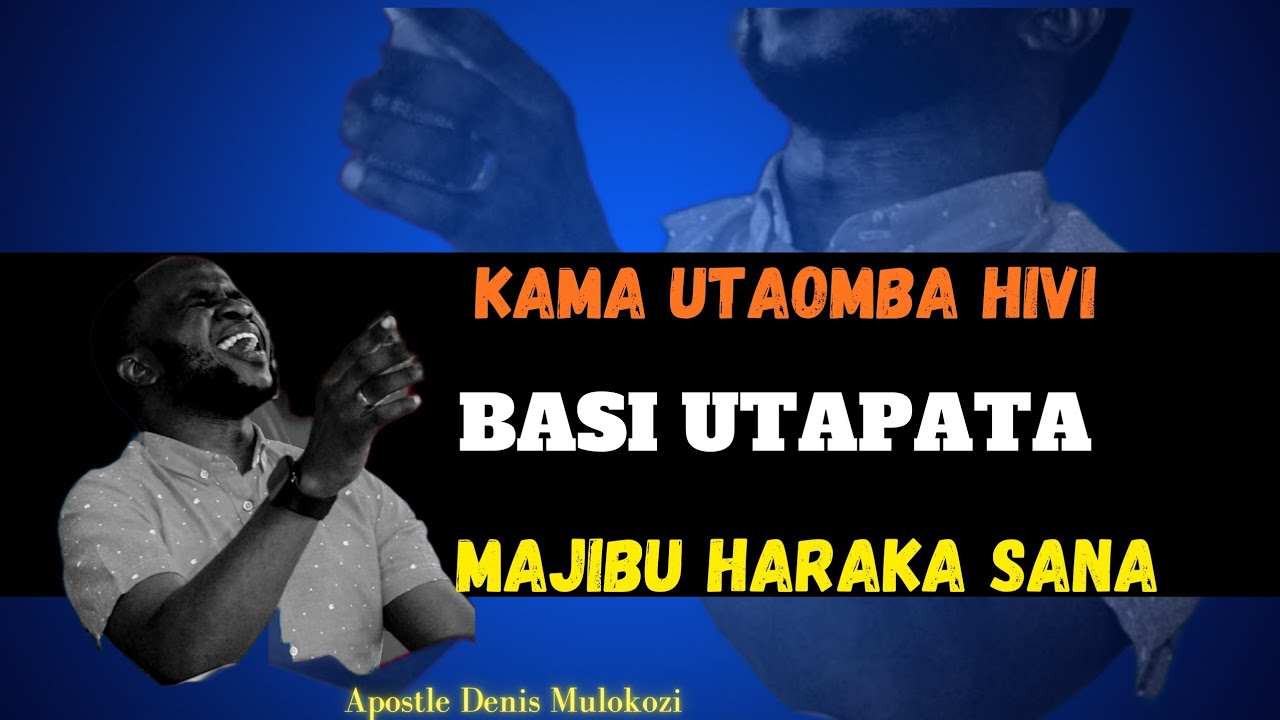 MAJIBU YA MAOMBI YAKO YAKO HAPA || Apostle Denis Mulokozi || CRCN