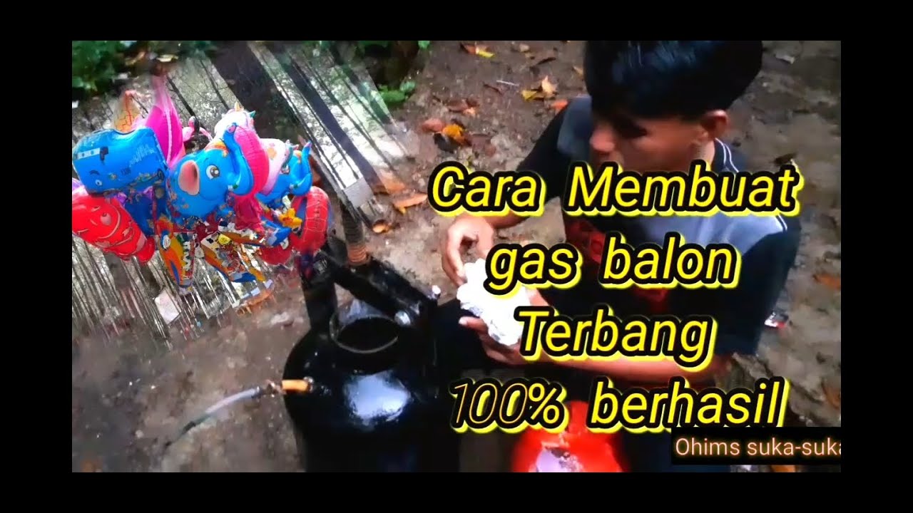 Cara membuat gas balon terbang / Balon gas, Balon karakter terbang, Dengan mudah, 100% berhasil.