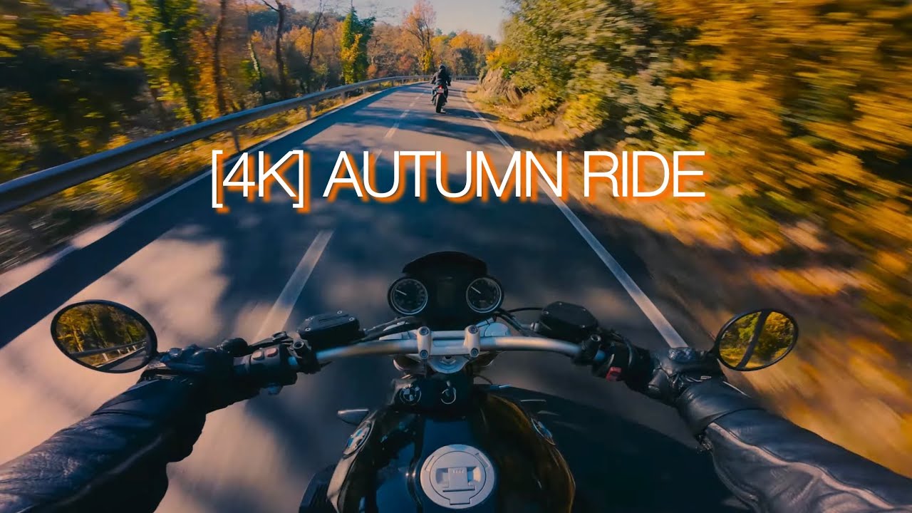[4K] AUTUMN CHILL RIDE || BMW R NINE-T RAW SOUND 